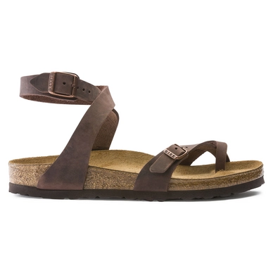 Sandale Birkenstock Yara Habana Narrow Oiled Leather Damen Fashionschuh